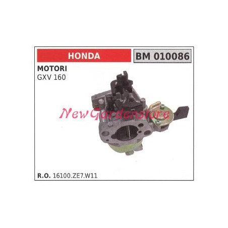 Carburatore a vaschetta HONDA motozappa GXV160 010086 16100-ZE7-W11 | NewgardenAgri.com