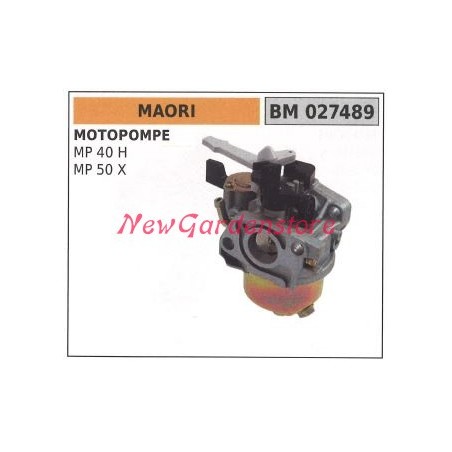 Carburatore a vaschetta MAORI motopompa MP 40H 50X 027489 | NewgardenAgri.com