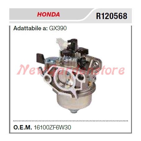 Carburateur HONDA tracteur à pied GX 390 R120568 | NewgardenAgri.com