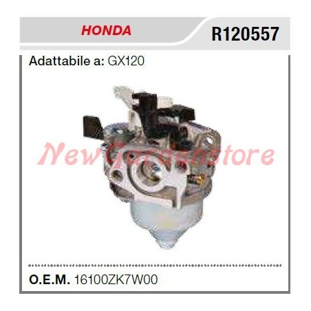 Carburateur HONDA motobineuse GX120 R120557 | NewgardenAgri.com