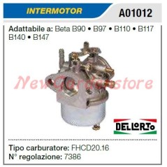 Carburador INTERMOTOR segadora Beta B90 B97 B110 B117 B140 B147 A01012 | NewgardenAgri.com