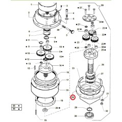 ORIGINAL ACTIVE perceuse modèles t143 - t152 020792 couvercle inférieur de la boîte de vitesses | NewgardenAgri.com