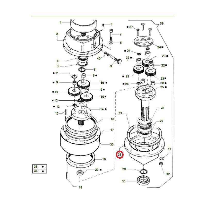 ORIGINAL ACTIVE taladradora modelos t143 - t152 020792 tapa inferior caja de cambios