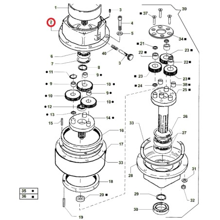 Carter riduttore superiore ORIGINALE ACTIVE trivella modelli t143 - t152 020795 | NewgardenAgri.com