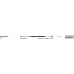 Cavo acceleratore GREEN LINE mototrivella AG52 cavo 610 mm guaina 503 mm | NewgardenAgri.com