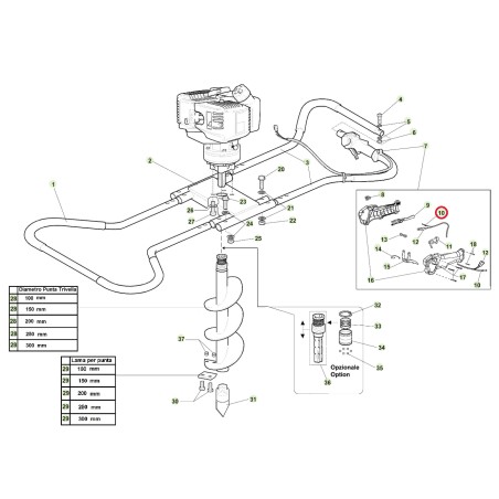 ORIGINAL ACTIVE Erdbohrerkabel Modelle tdu 155 020758 | NewgardenAgri.com