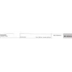 Accelerator cable PUBERT power harrow COMPACT GT400 cable 1166 mm sheath 1105 mm | NewgardenAgri.com