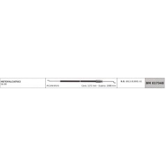 SANDRIGARDEN motor mower SG80 accelerator cable 1172mm cable sheath 1088mm | NewgardenAgri.com