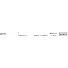 Cable de accionamiento de las cuchillas REQUES ET LECOEUR RL115 segadora vaina 1400mm Ø 8mm | NewgardenAgri.com