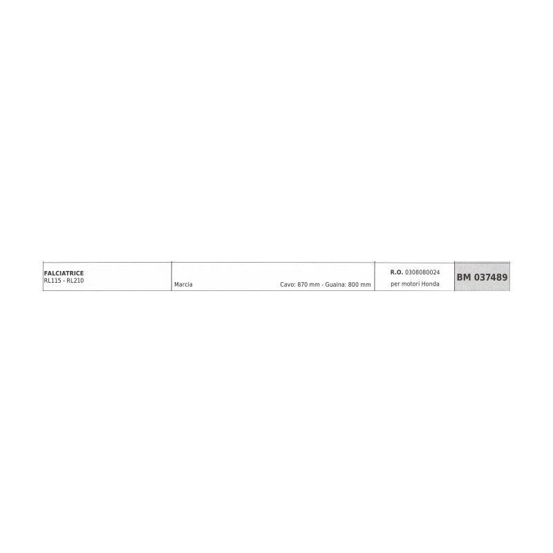 Cable de accionamiento REQUES ET LECOEUR RL115 RL210 cable segadora 870mm vaina 800mm