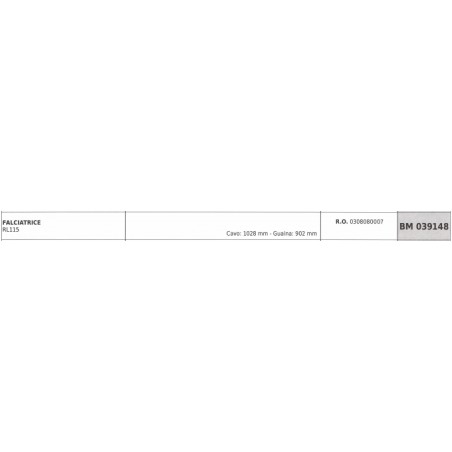 REQUES ET LECOEUR RL115 mower cable 1028 mm sheathing 902 mm | NewgardenAgri.com