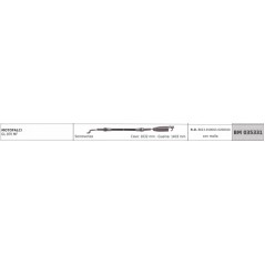 Cavo semovenza GREEN LINE motofalciatrice GL870MF cavo 1632mm guaina 1403mm | NewgardenAgri.com