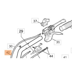 ORIGINAL OLEOMAC 68240091R CABLE TRANSMISION MANILLAR TRITURADORA | NewgardenAgri.com