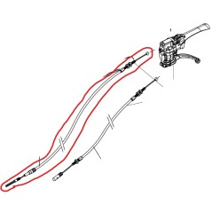 Cavo trasmissione motocoltivatore modelli BRIK1S ORIGINALE EMAK 68310113R | NewgardenAgri.com