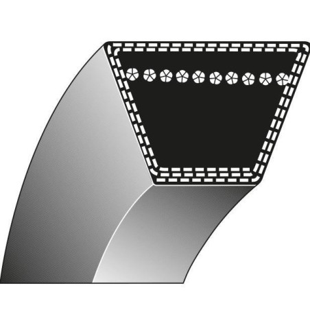 Correa trapezoidal PUBERT Eco Elite Primo 13598 13598A | NewgardenAgri.com