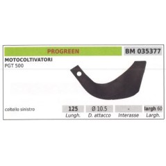 Cuchilla de corte izquierda para motocultor PGT 500 | NewgardenAgri.com