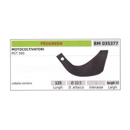 Lama sinistro fresa per motocoltivatore PGT 500 | NewgardenAgri.com