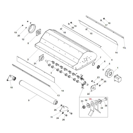 Cuttermesser Y Modelle TURBO6 ORIGINAL GIANNI FERRARI 65.05.01.0068 | NewgardenAgri.com