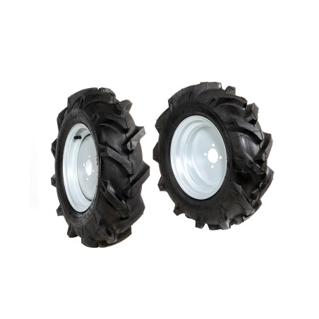 Paire de roues à disques fixes 5.0x10" pour faucheuse NIBBI FC 30 M - FC 30 H - FC 30 HM | NewgardenAgri.com