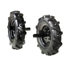 Coppia ruote gommate 3.50-8" per motozappa NIBBI 104S 105 105S 106 69209114 | NewgardenAgri.com