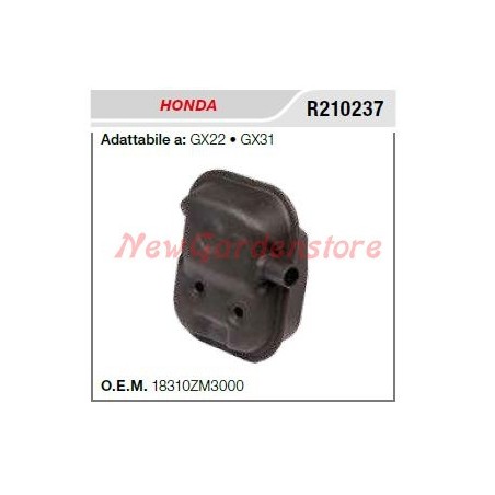 Coprimarmitta silenziatore HONDA motocoltivatore GX 140 160 R210237 | NewgardenAgri.com