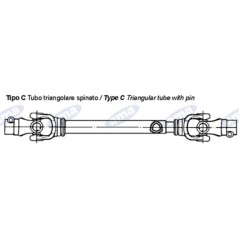 PTO shaft AMA Cat. 4 CE approved 4x1000mm - 01721 | NewgardenAgri.com