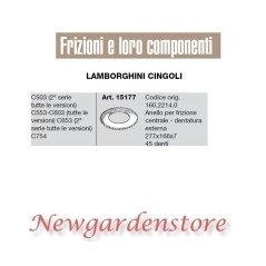 Anello frizione centrale trattore C503 553 603 754 15177 LAMBORGHINI 277x166x7 | NewgardenAgri.com