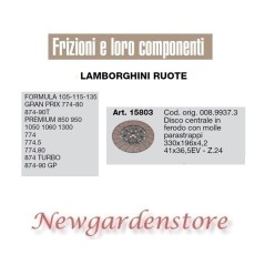 Disque central 41x36.5 15803 LAMBORGHINI Formula Premium Turbo Gp Z24 tracteur | NewgardenAgri.com