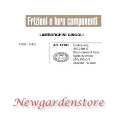 Disco centrale 6 cave trattore C350 C452 15181 LAMBORGHINI CINGOLI 28x23x6 | NewgardenAgri.com