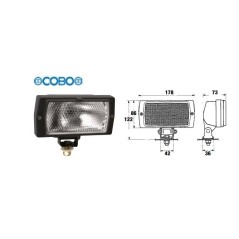 Worklight and attachment with joint and frame for COBO agricultural tractor | NewgardenAgri.com