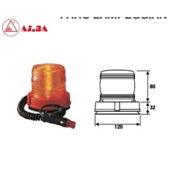 Beacon bi-voltage magnetic base AJBA interior use agricultural tractor | NewgardenAgri.com