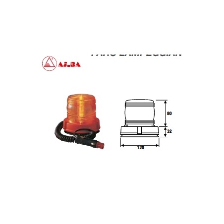 Beacon bi-voltage magnetic base AJBA interior use agricultural tractor | NewgardenAgri.com