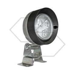 Worklight 3 Led 10-30V 500 lumens Ø  106 mm for agricultural tractor 10 - 36v - 9w