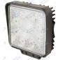 Faro de trabajo 8 LED 110x128mm 10-30V 24W 1440LM cableado 40-60cm máquina agrícola