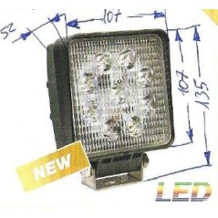 Arbeitsscheinwerfer 9 LED 12-24V NEWGARDENSTORE 2150 Lumen für Ackerschlepper | NewgardenAgri.com