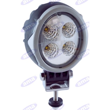 Faro de trabajo LED 104x120mm 12-24V 18W 1500LM conector de 2 polos máquina agrícola | NewgardenAgri.com