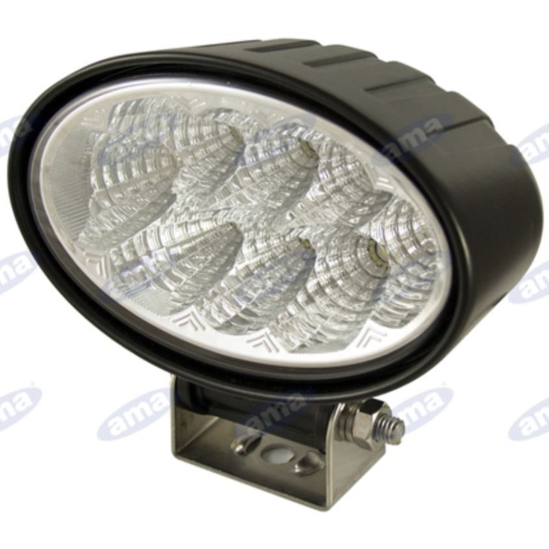 LED worklight 12-28V 24W 1800LM 148x92mm 8 LEDs tractor agricultural machine