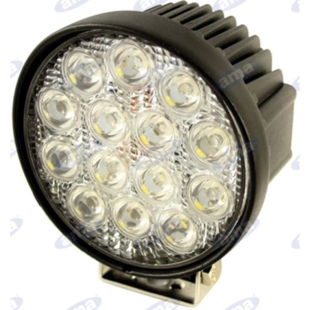 Faro lavoro LED 137,5x116mm 10-30V 42W 2500LM cablaggio 40-60cm macchina agricola | NewgardenAgri.com