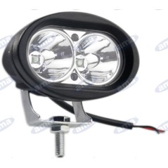 Faro de trabajo LED 76,5x98mm 10-60V 10W 850LM salida cable 32cm maquina agricola | NewgardenAgri.com