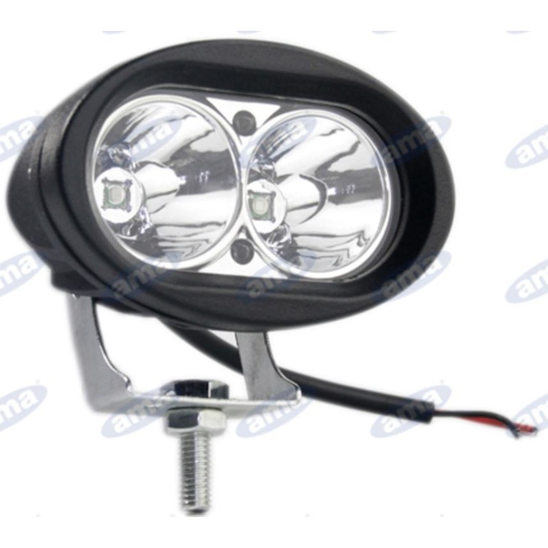 Faro de trabajo LED 76,5x98mm 10-60V 10W 850LM salida cable 32cm maquina agricola