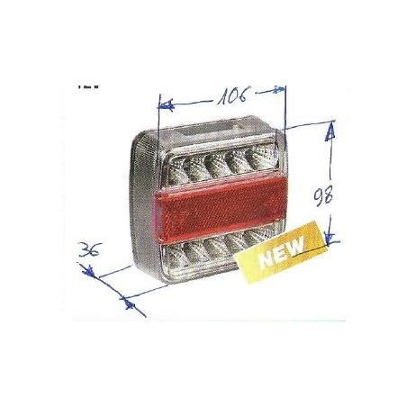 Faro posteriore a LED NEWGARDENSTORE 12V per trattore agricolo | NewgardenAgri.com