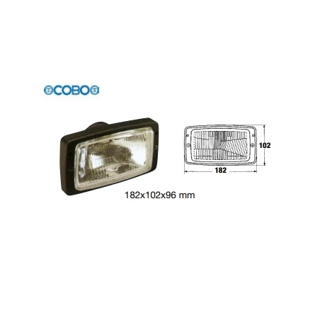 COBO halogen front headlight for agricultural tractor | NewgardenAgri.com