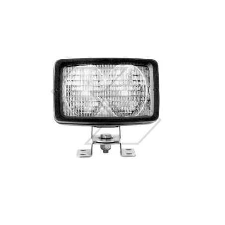 Rectangular twin headlight for agricultural tractor cab AJBA | NewgardenAgri.com