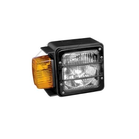 Headlight with right-hand traffic light for agricultural tractor 210x147x120mm | NewgardenAgri.com