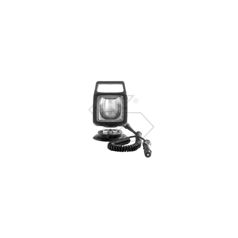 Square sealed beacon with switch for AJBA agricultural tractor