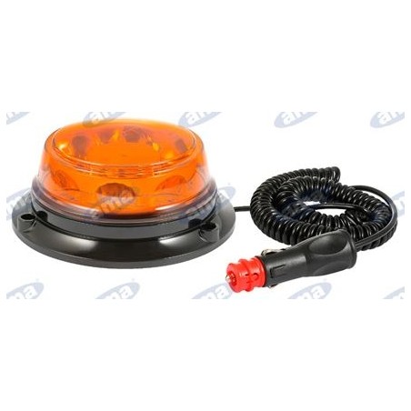 Led rotating beacon magnetic base h 77mm L 145mm self-propelled agricultural machine 12-24V | NewgardenAgri.com