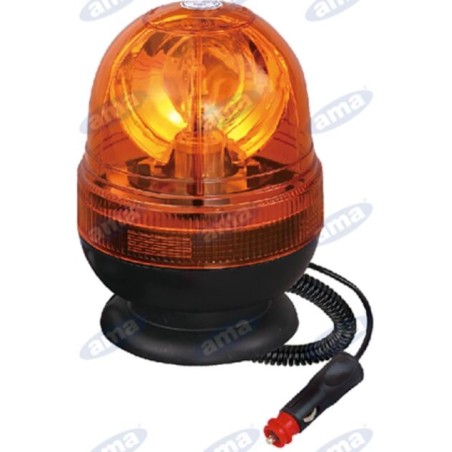 Halogen rotating beacon 12V 55W magnetic base 169x127 mm tractor industrial vehicle | NewgardenAgri.com