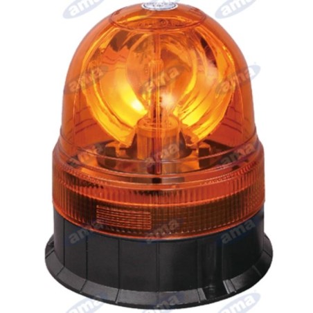 Halogen beacon 12V 55W flat base 160x140mm tractor industrial vehicle IP66 | NewgardenAgri.com