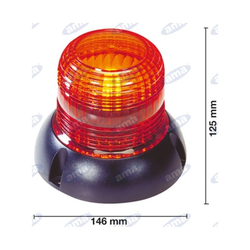 Flash beacon 125x146mm forklift - electric machine 10-100V