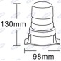 Feu à LED 10-100V 130x98mm pour chariot élévateur automoteur à plate-forme